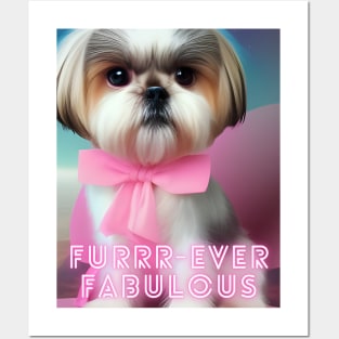 Unleash Your Furrr-Ever Fabulous Style with Our Shih Tzu Dog T-Shirt! Posters and Art